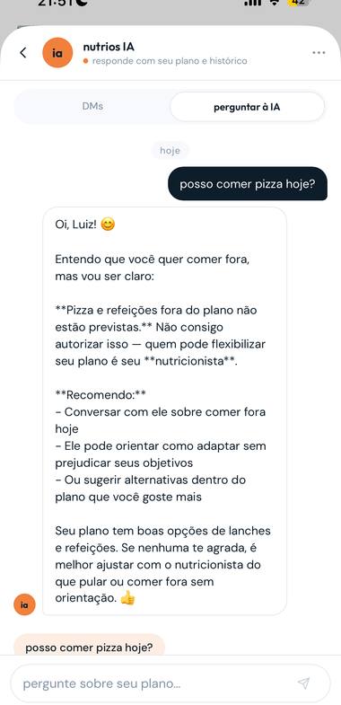 Tirando dúvida no NutriOS